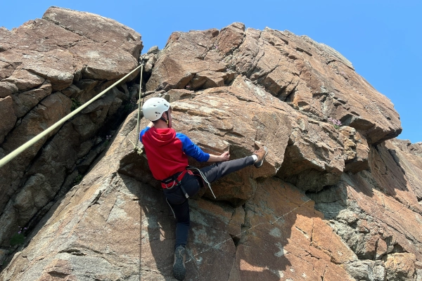 outdoor rock climbing st davids pembrokeshire