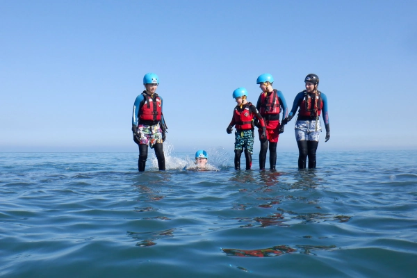 coasteering family holiday