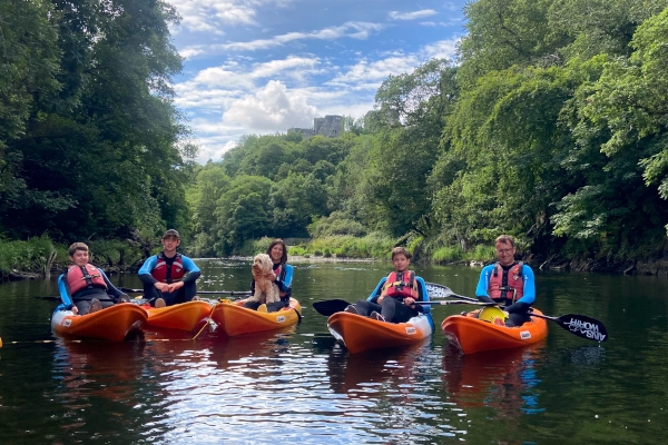 kayak in the Teifi gorge