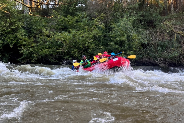 white water rafting group hen do fun llandysul