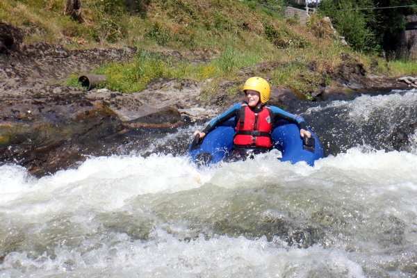 white water tubing family group fun pembrokeshire